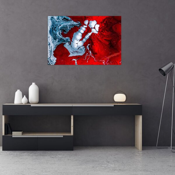 Slika apstraktnih mrlja (90x60 cm)