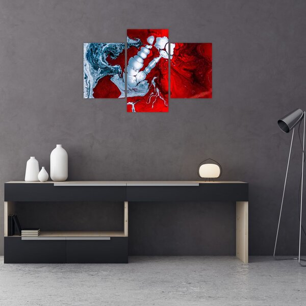 Slika apstraktnih mrlja (90x60 cm)