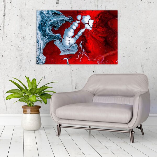 Slika apstraktnih mrlja (90x60 cm)