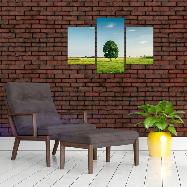 Slika drveta na livadi (90x60 cm)
