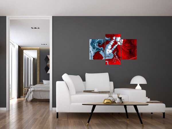 Slika apstraktnih mrlja (90x60 cm)