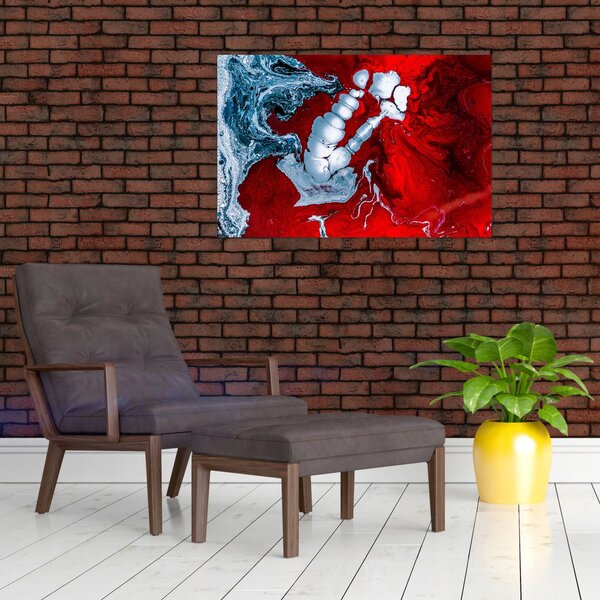 Slika apstraktnih mrlja (90x60 cm)
