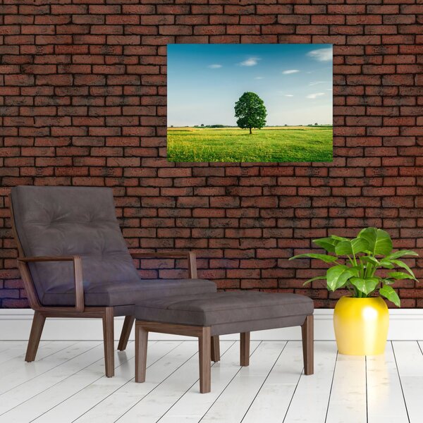 Slika drveta na livadi (70x50 cm)