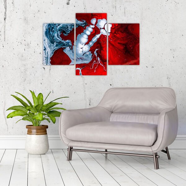 Slika apstraktnih mrlja (90x60 cm)