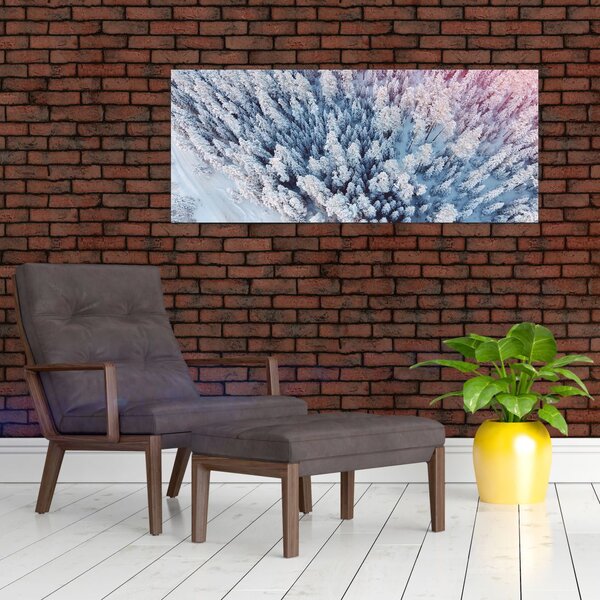 Slika snježnih stabala (120x50 cm)