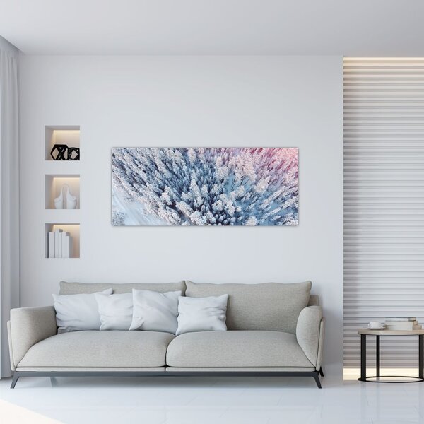 Slika snježnih stabala (120x50 cm)