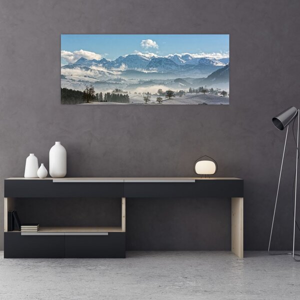 Slika snježnih planina (120x50 cm)