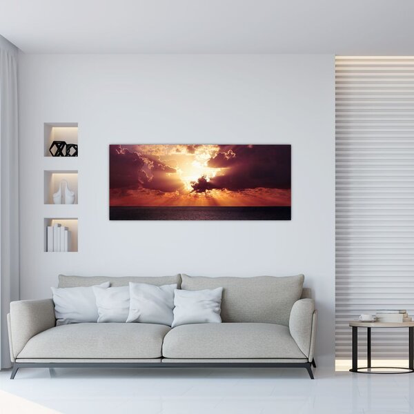 Slika sunca iza oblaka (120x50 cm)