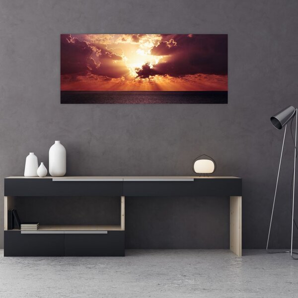 Slika sunca iza oblaka (120x50 cm)
