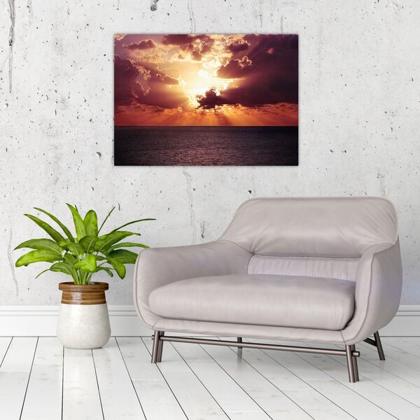Slika sunca iza oblaka (70x50 cm)