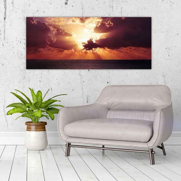 Slika sunca iza oblaka (120x50 cm)