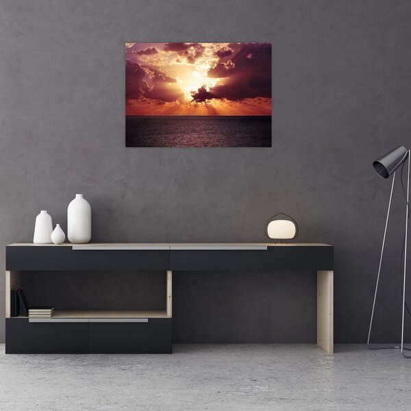Slika sunca iza oblaka (70x50 cm)