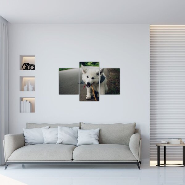 Slika bijelog psa (90x60 cm)