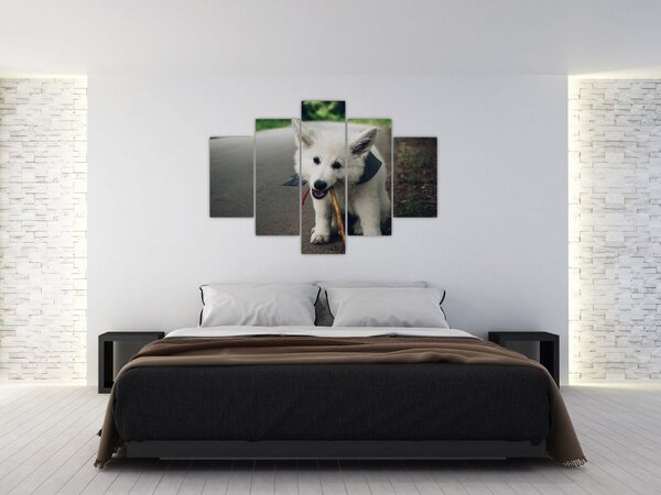 Slika bijelog psa (150x105 cm)