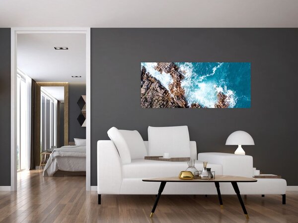 Slika stijena i mora (120x50 cm)
