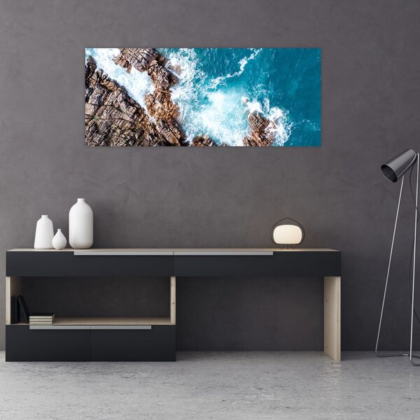 Slika stijena i mora (120x50 cm)
