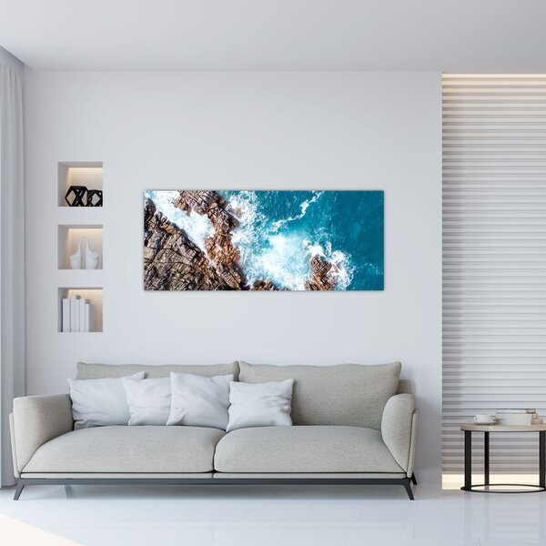 Slika stijena i mora (120x50 cm)
