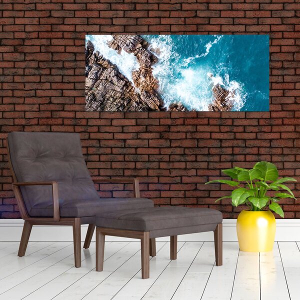 Slika stijena i mora (120x50 cm)