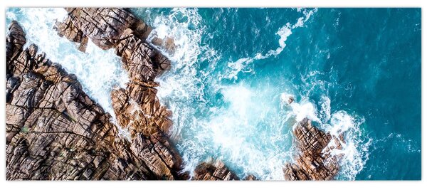 Slika stijena i mora (120x50 cm)