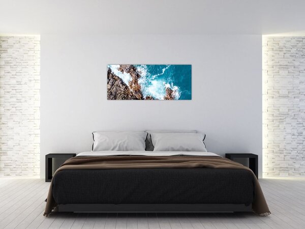 Slika stijena i mora (120x50 cm)