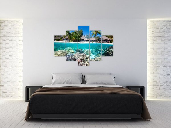 Slika plaže na tropskom otoku (150x105 cm)