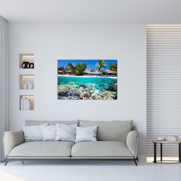 Slika plaže na tropskom otoku (90x60 cm)