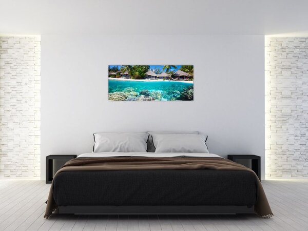 Slika plaže na tropskom otoku (120x50 cm)
