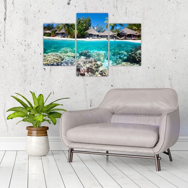 Slika plaže na tropskom otoku (90x60 cm)