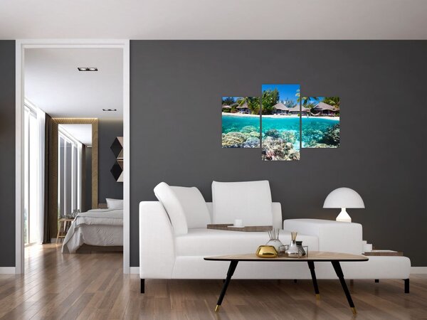 Slika plaže na tropskom otoku (90x60 cm)