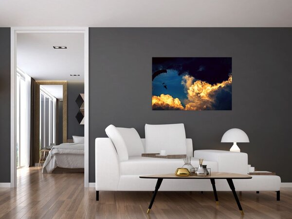 Slika padobranca u oblacima (90x60 cm)