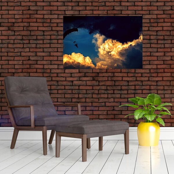 Slika padobranca u oblacima (90x60 cm)