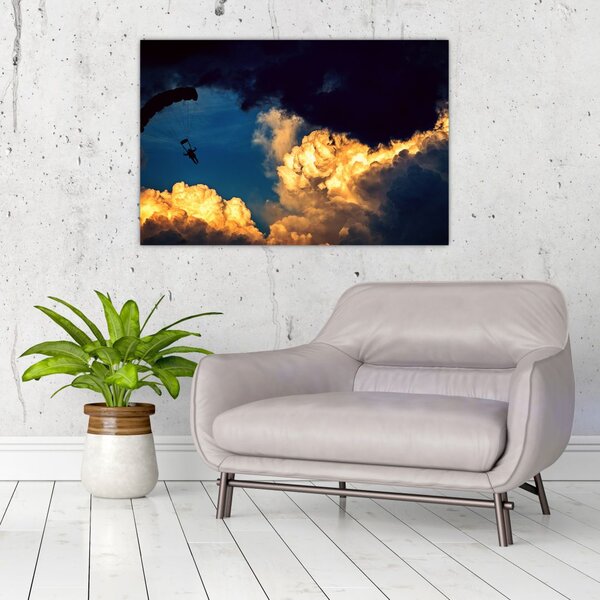 Slika padobranca u oblacima (90x60 cm)