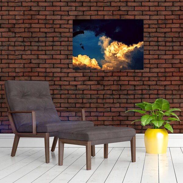 Slika padobranca u oblacima (70x50 cm)