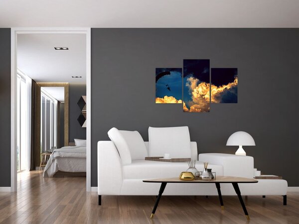 Slika padobranca u oblacima (90x60 cm)