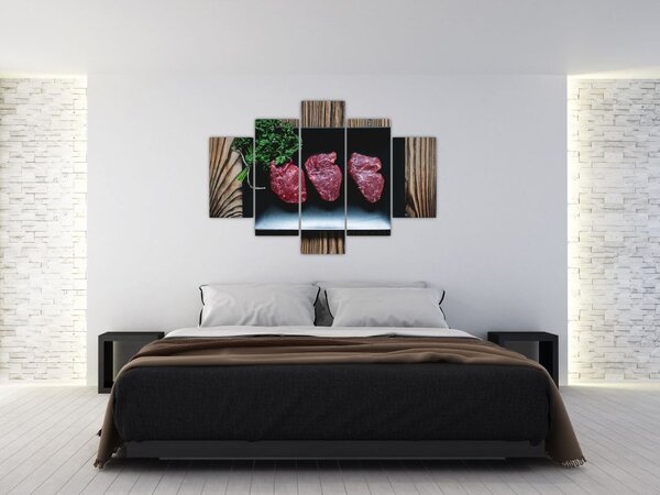 Slika mesa na tanjuru (150x105 cm)