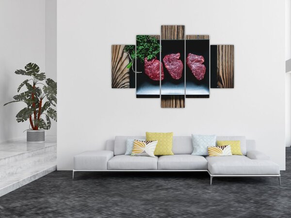 Slika mesa na tanjuru (150x105 cm)
