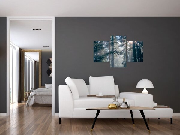 Slika drveća sa sunčevim zracima (90x60 cm)