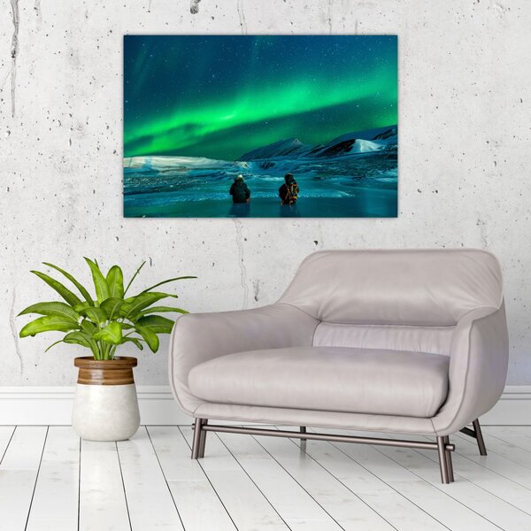 Slika ljudi pri polarnoj svijetolosti (90x60 cm)