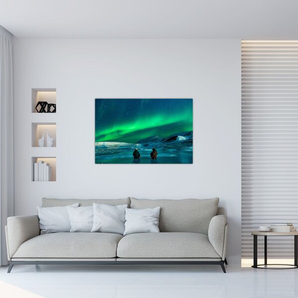 Slika ljudi pri polarnoj svijetolosti (90x60 cm)