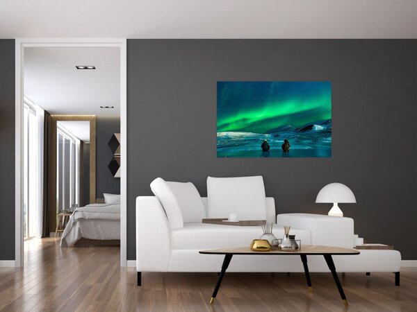 Slika ljudi pri polarnoj svijetolosti (90x60 cm)