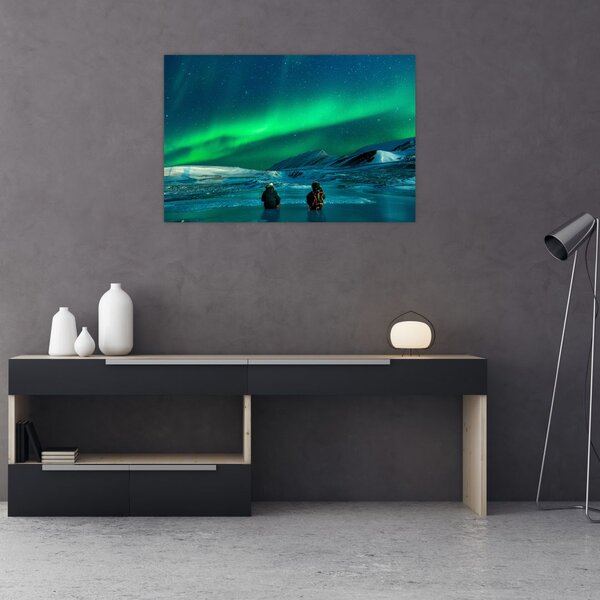 Slika ljudi pri polarnoj svijetolosti (90x60 cm)