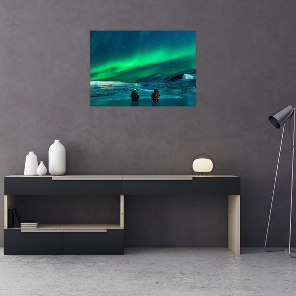 Slika ljudi pri polarnoj svijetolosti (70x50 cm)