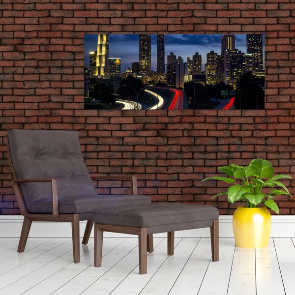 Slika noćnog grada (120x50 cm)