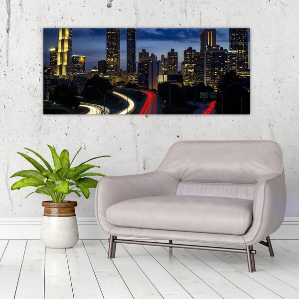 Slika noćnog grada (120x50 cm)