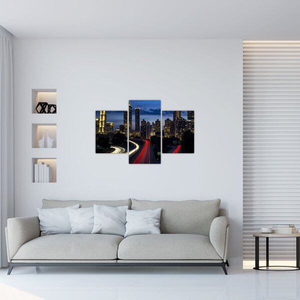 Slika noćnog grada (90x60 cm)