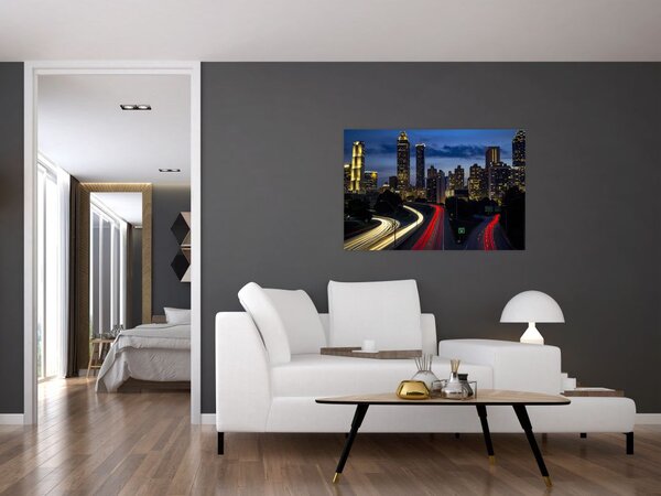 Slika noćnog grada (90x60 cm)