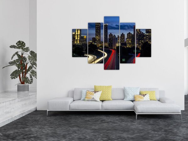 Slika noćnog grada (150x105 cm)