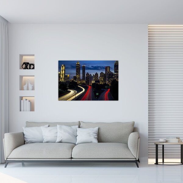 Slika noćnog grada (90x60 cm)