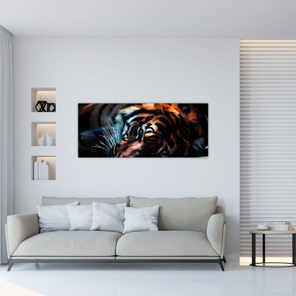 Slika ležećeg tigra (120x50 cm)