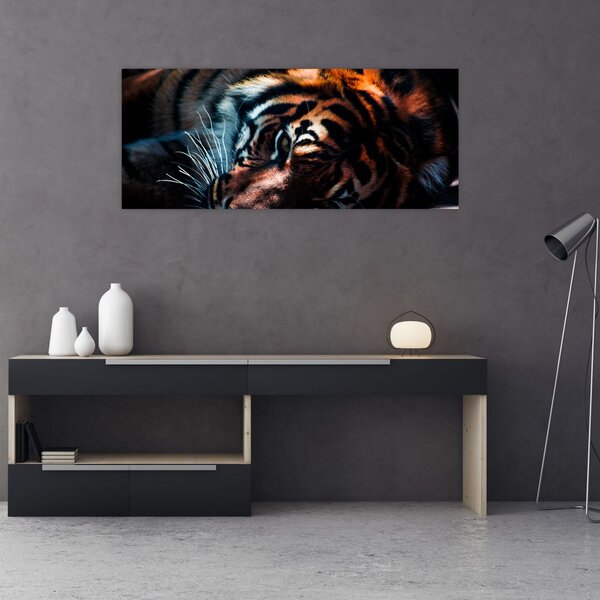 Slika ležećeg tigra (120x50 cm)